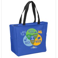 Monty Python Witch Duck Wood Zip Tote Bag