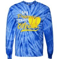 My Princess Wears Cleats Softball Dad Mom Baseball Player Great Gift Tie-Dye Long Sleeve Shirt