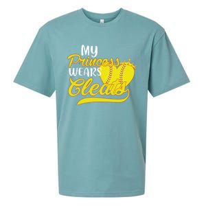 My Princess Wears Cleats Softball Dad Mom Baseball Player Great Gift Sueded Cloud Jersey T-Shirt