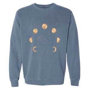 Moon Phases Wicca Wiccan Pagan Witch The Moon Made Me Gift Garment-Dyed Sweatshirt