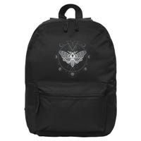 Moon Phases With Moth Blackcraft Clothing 16 in Basic Backpack