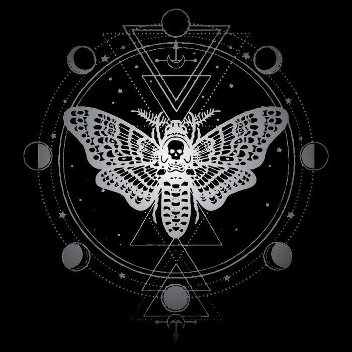 Moon Phases With Moth Blackcraft Clothing Youth Performance Sprint T-Shirt