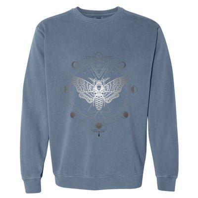 Moon Phases With Moth Blackcraft Clothing Garment-Dyed Sweatshirt