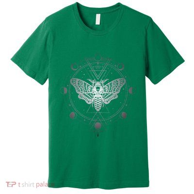 Moon Phases With Moth Blackcraft Clothing Premium T-Shirt