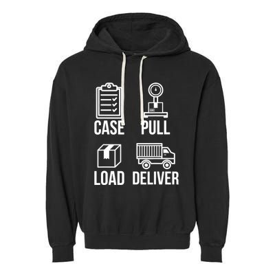 Mailman Postal Worker Post Office Mail Carrier Garment-Dyed Fleece Hoodie