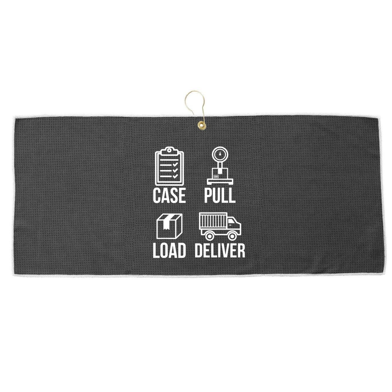 Mailman Postal Worker Post Office Mail Carrier Large Microfiber Waffle Golf Towel