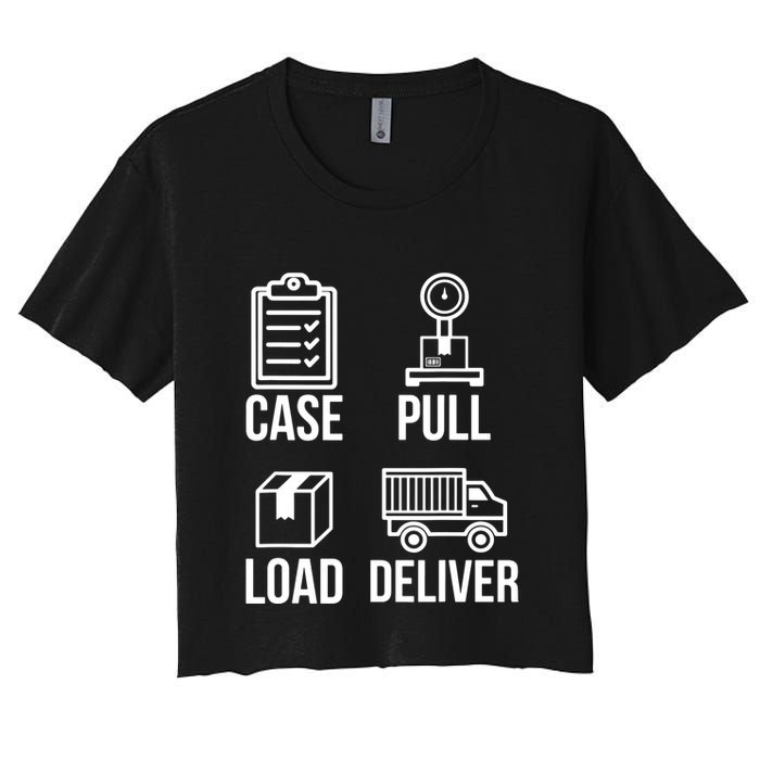 Mailman Postal Worker Post Office Mail Carrier Women's Crop Top Tee