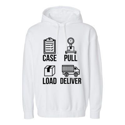 Mailman Postal Worker Post Office Mail Carrier Garment-Dyed Fleece Hoodie