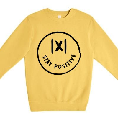 Math Positive X Funny Math Premium Crewneck Sweatshirt