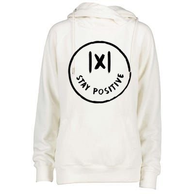 Math Positive X Funny Math Womens Funnel Neck Pullover Hood