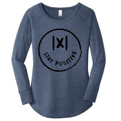 Math Positive X Funny Math Women's Perfect Tri Tunic Long Sleeve Shirt