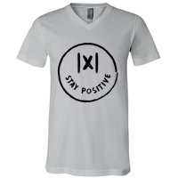 Math Positive X Funny Math V-Neck T-Shirt