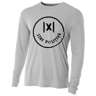 Math Positive X Funny Math Cooling Performance Long Sleeve Crew