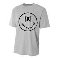 Math Positive X Funny Math Performance Sprint T-Shirt