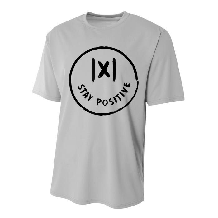 Math Positive X Funny Math Performance Sprint T-Shirt