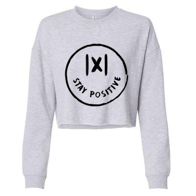 Math Positive X Funny Math Cropped Pullover Crew