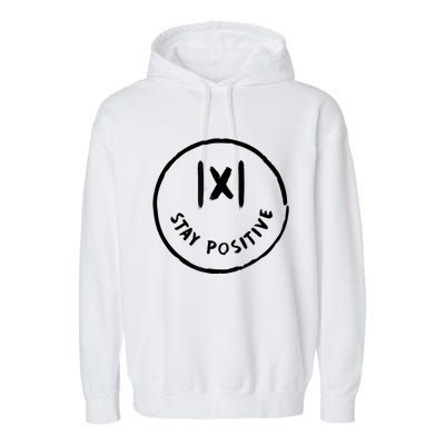 Math Positive X Funny Math Garment-Dyed Fleece Hoodie