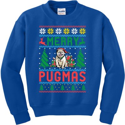 Merry Pugmas Xmas Christmas Pug Funny Gift Kids Sweatshirt