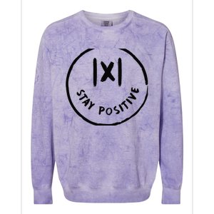 Math Positive X Funny Math Colorblast Crewneck Sweatshirt