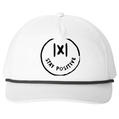 Math Positive X Funny Math Snapback Five-Panel Rope Hat