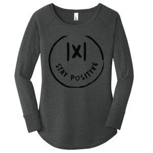 Math Positive X Funny Math Women's Perfect Tri Tunic Long Sleeve Shirt