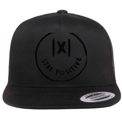 Math Positive X Funny Math Flat Bill Trucker Hat