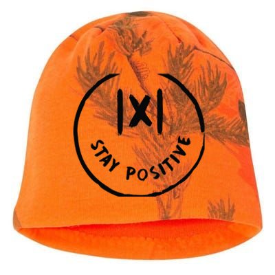 Math Positive X Funny Math Kati - Camo Knit Beanie