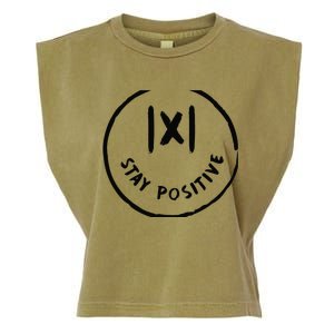 Math Positive X Funny Math Garment-Dyed Women's Muscle Tee