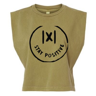 Math Positive X Funny Math Garment-Dyed Women's Muscle Tee