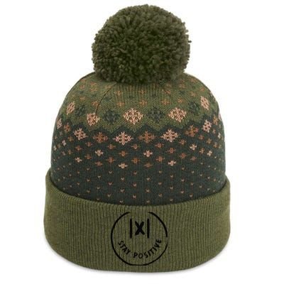 Math Positive X Funny Math The Baniff Cuffed Pom Beanie