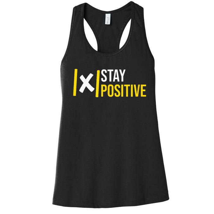 Math Positive X Mathematical Constant Formula Math Jokes Women's Racerback Tank