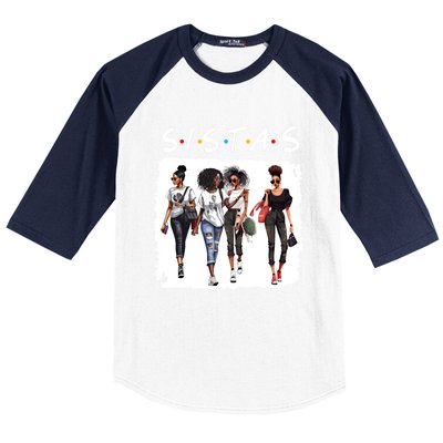 Melanin Queen African American Pride Black Magic Gift Baseball Sleeve Shirt