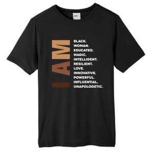 Melanin Queen Afro American Black Cool Gift Tall Fusion ChromaSoft Performance T-Shirt