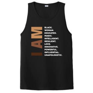 Melanin Queen Afro American Black Cool Gift PosiCharge Competitor Tank