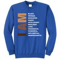 Melanin Queen Afro American Black Cool Gift Sweatshirt