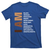 Melanin Queen Afro American Black Cool Gift T-Shirt