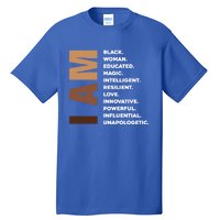 Melanin Queen Afro American Black Cool Gift Tall T-Shirt