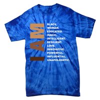 Melanin Queen Afro American Black Cool Gift Tie-Dye T-Shirt