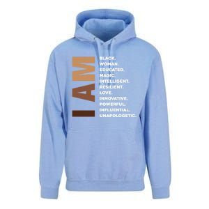 Melanin Queen Afro American Black Cool Gift Unisex Surf Hoodie