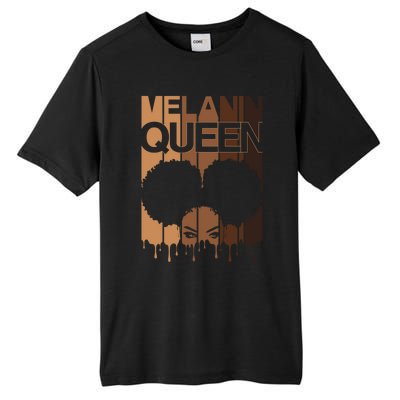 Melanin Queen Afro Dripping Black Educated Poppin Magic Gift Tall Fusion ChromaSoft Performance T-Shirt