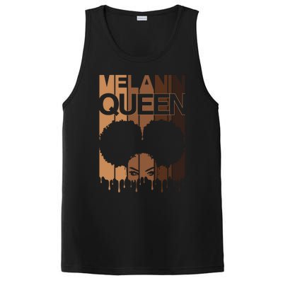 Melanin Queen Afro Dripping Black Educated Poppin Magic Gift PosiCharge Competitor Tank