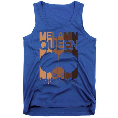 Melanin Queen Afro Dripping Black Educated Poppin Magic Gift Tank Top