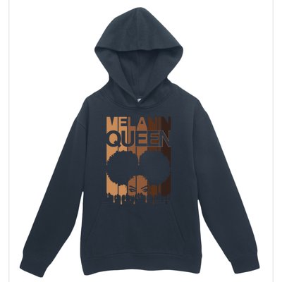 Melanin Queen Afro Dripping Black Educated Poppin Magic Gift Urban Pullover Hoodie