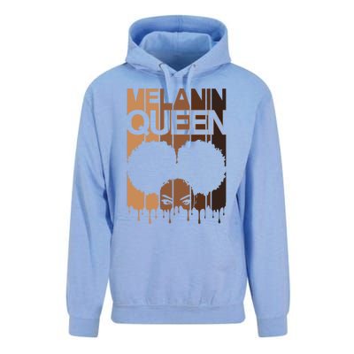 Melanin Queen Afro Dripping Black Educated Poppin Magic Gift Unisex Surf Hoodie