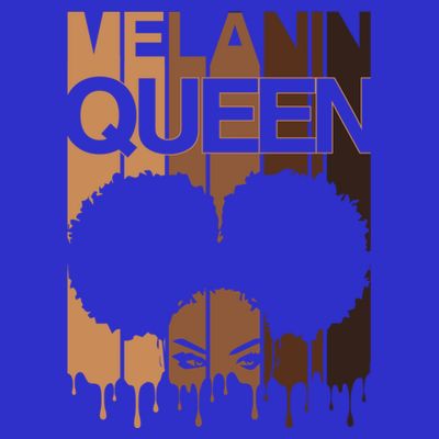 Melanin Queen Afro Dripping Black Educated Poppin Magic Cool Gift T-Shirt