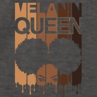 Melanin Queen Afro Dripping Black Educated Poppin Magic Cool Gift Vector Backpack