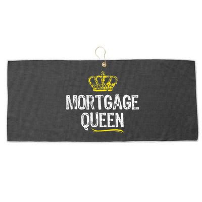 Mortgage Queen Broker Funny Cool Cute Gift Large Microfiber Waffle Golf Towel