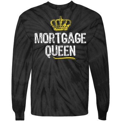 Mortgage Queen Broker Funny Cool Cute Gift Tie-Dye Long Sleeve Shirt