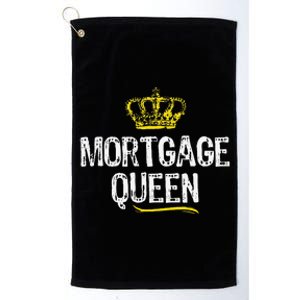 Mortgage Queen Broker Funny Cool Cute Gift Platinum Collection Golf Towel