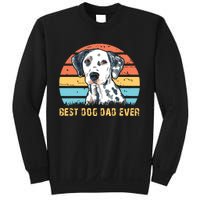 Men Quote Best Dog Dad Ever Vintage Dalmatian Lover Sweatshirt